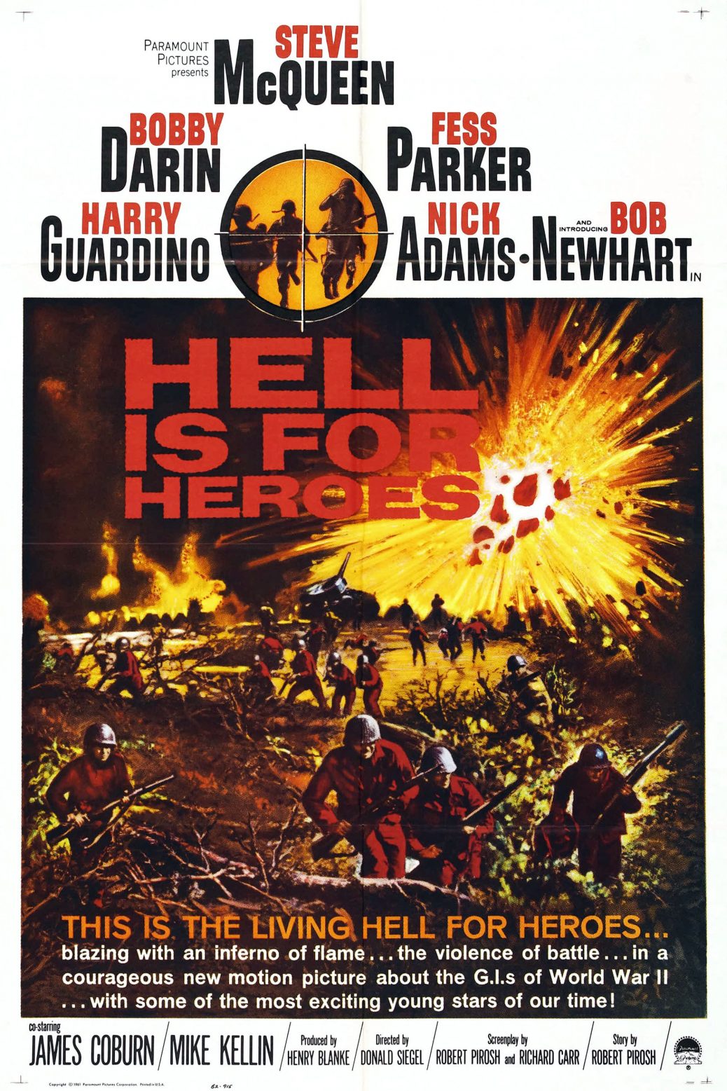 Poster for the movie "Hell Is for Heroes"