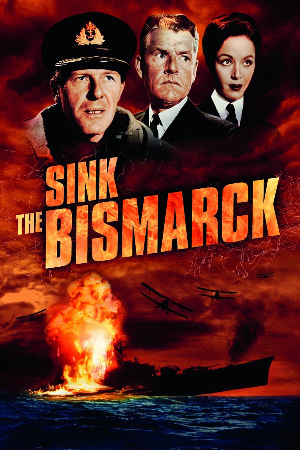 Poster for the movie "Sink the Bismarck!"