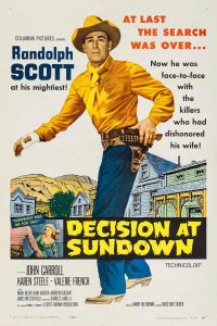 Poster for the movie "Decision at Sundown"