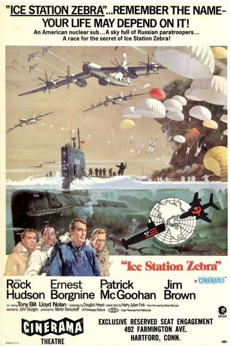 Poster for the movie "Ice Station Zebra"