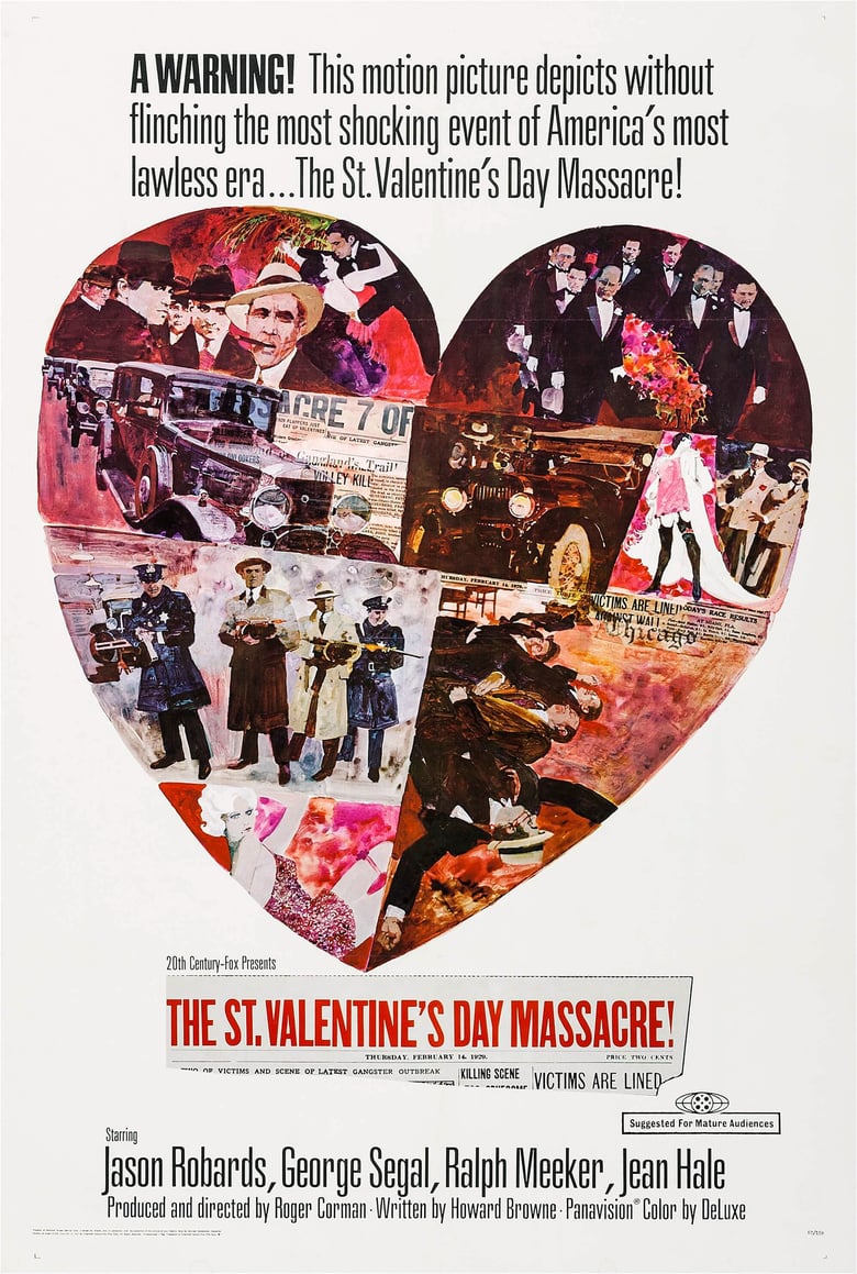 Poster for the movie "The St. Valentine's Day Massacre"