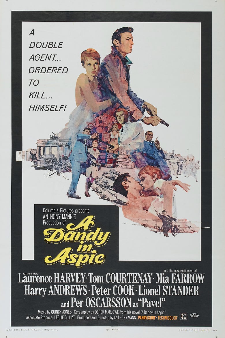 Poster for the movie "A Dandy in Aspic"