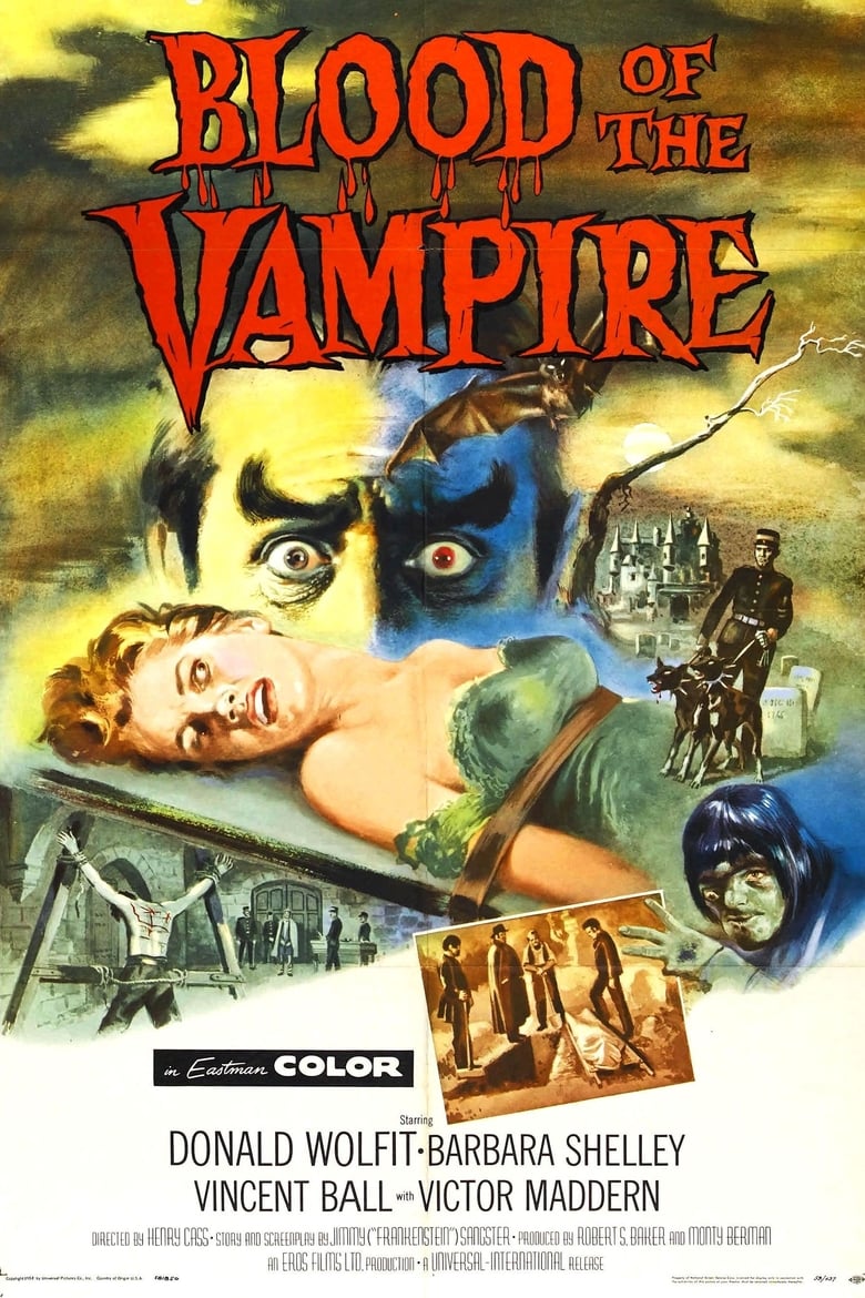 Poster for the movie "Blood of the Vampire"