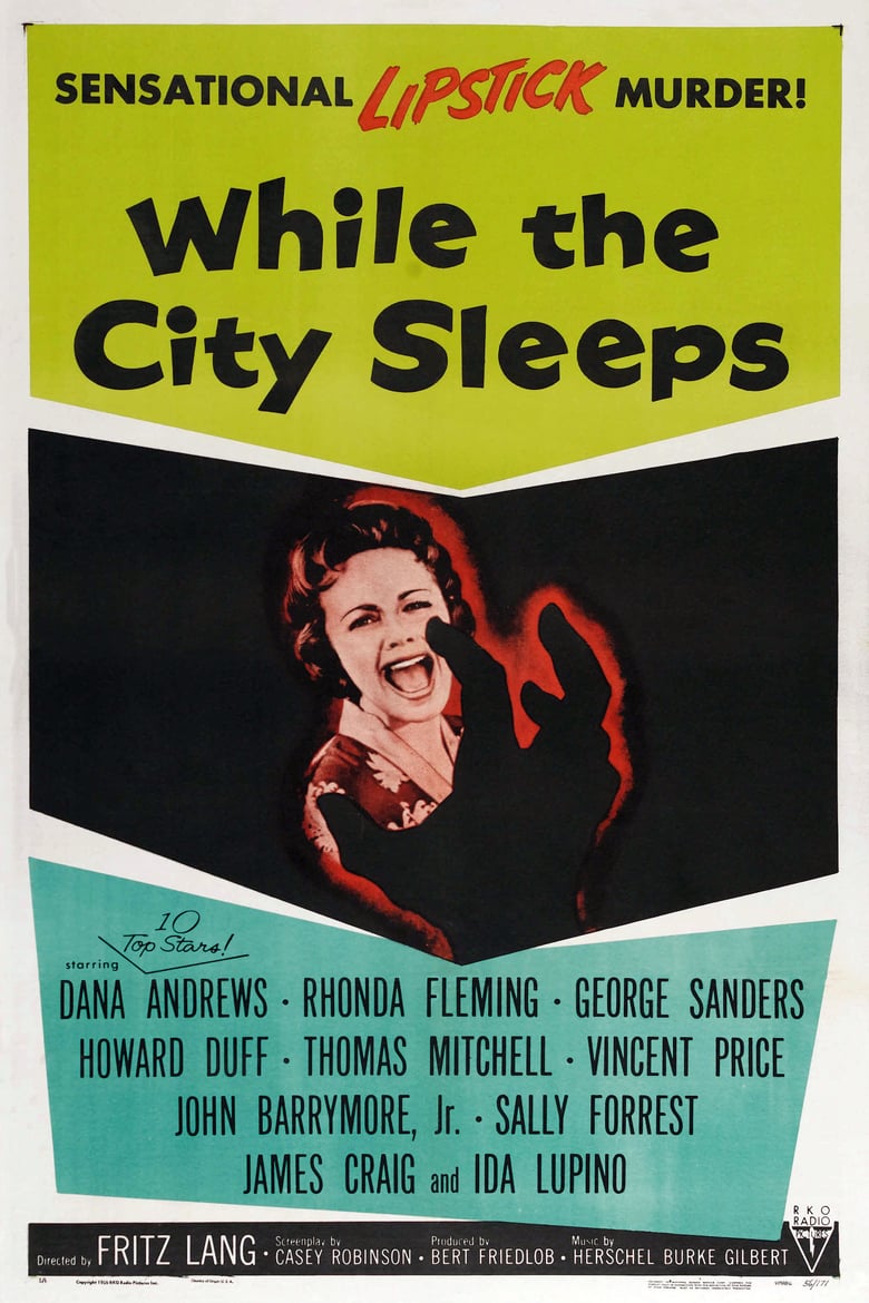 Poster for the movie "While the City Sleeps"