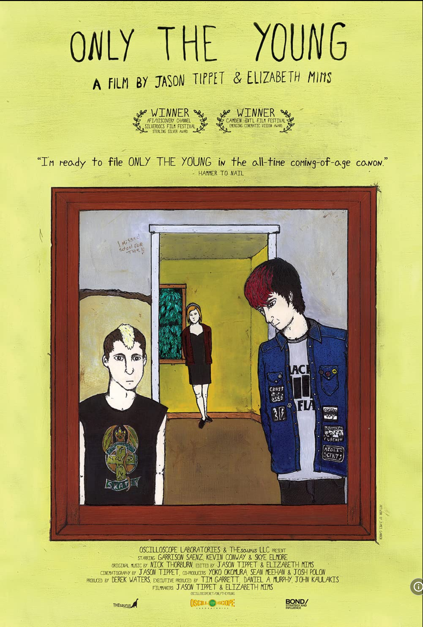 Movie Poster for ONLY THE YOUNG (2012)