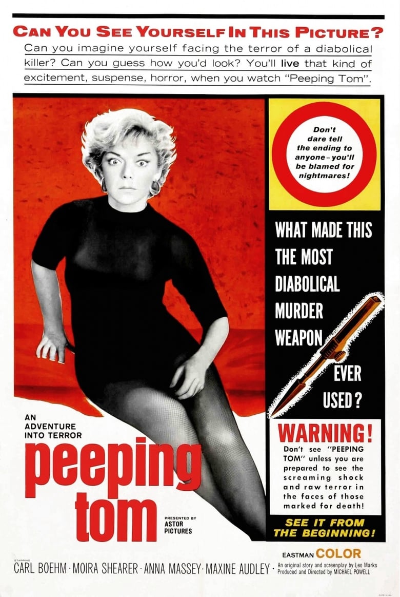 Poster for the movie "Peeping Tom"