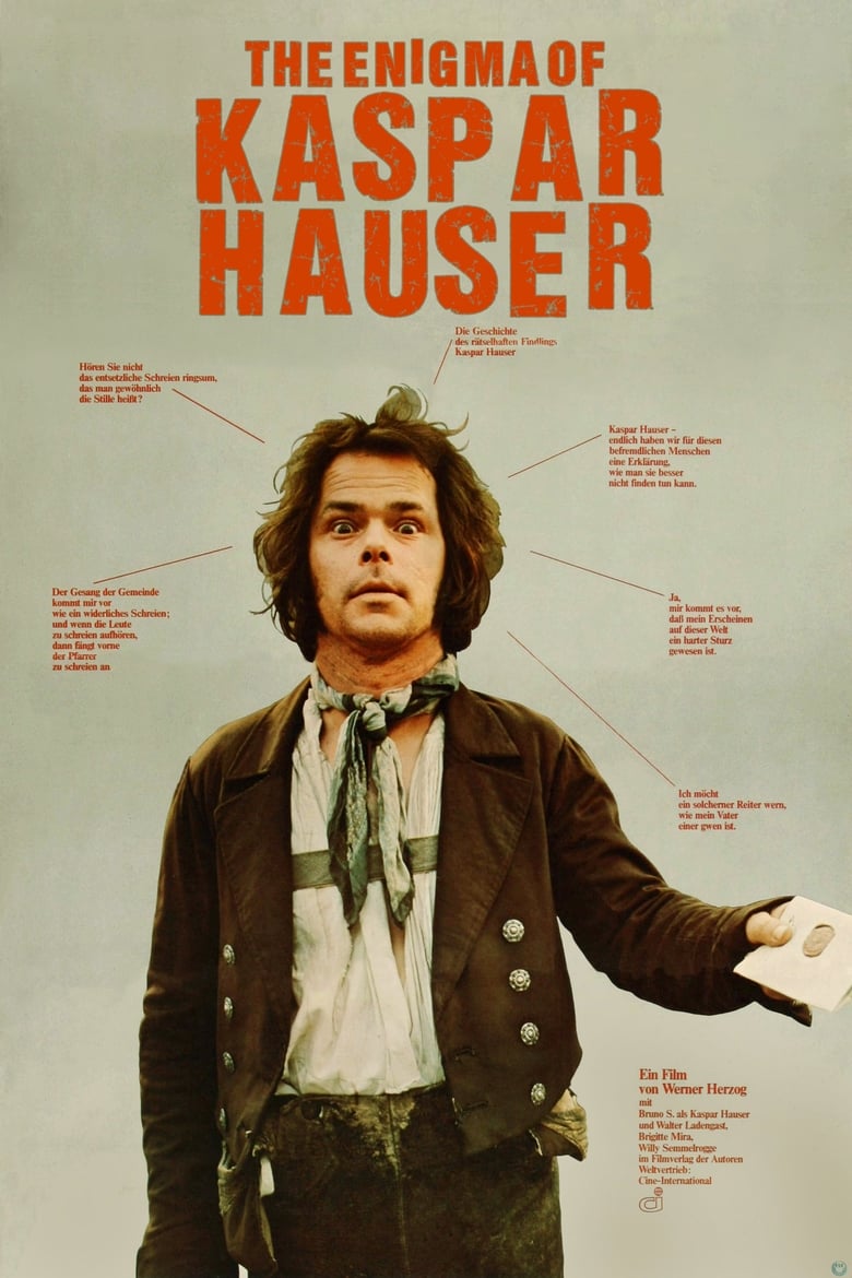 Poster for the movie "The Enigma of Kaspar Hauser"