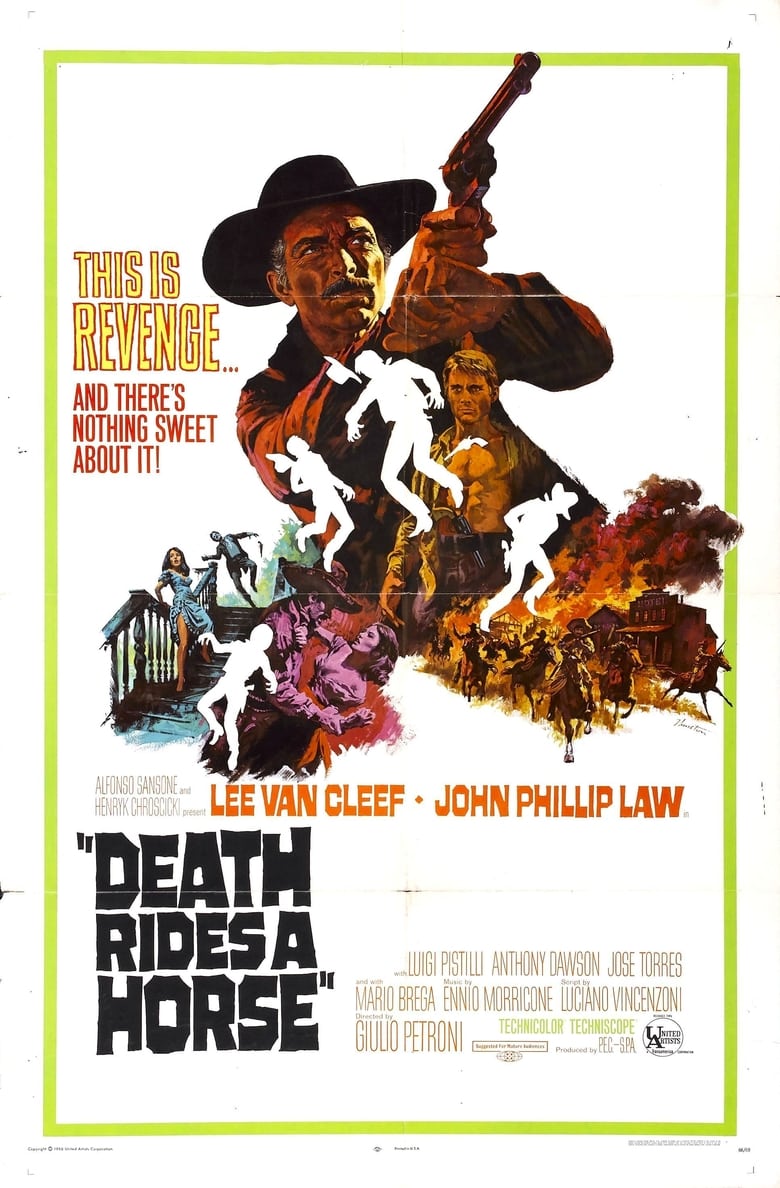 Poster for the movie "Death Rides a Horse"