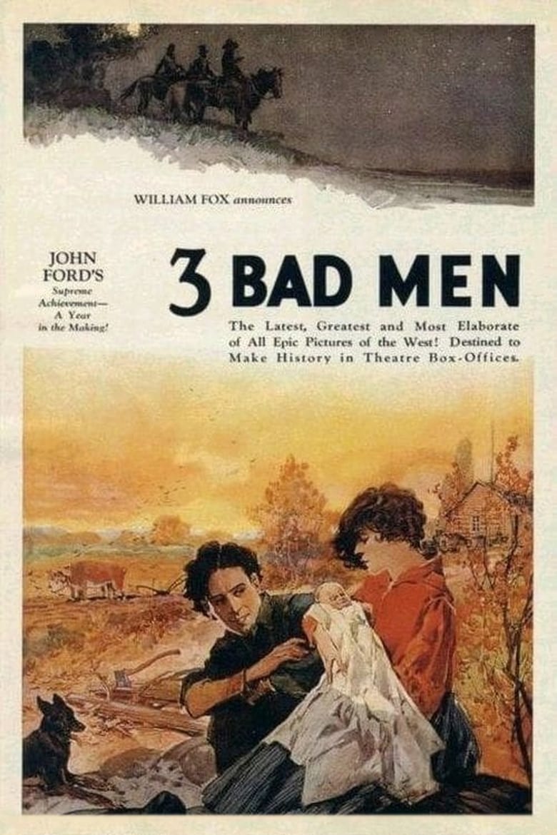 Poster for the movie "3 Bad Men"