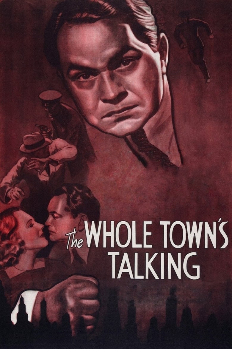 Poster for the movie "The Whole Town's Talking"